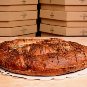 Ensaïmada de xocolata negra